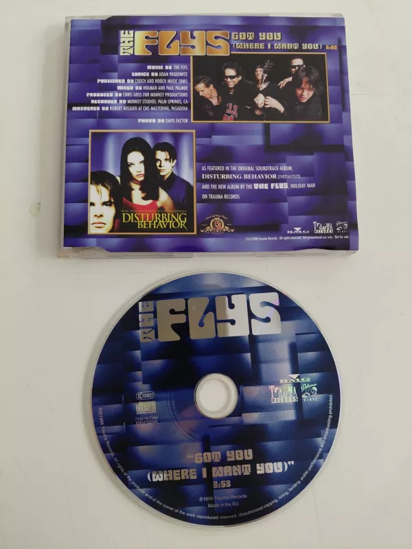 The Flys – Got You (Where I Want You) - 1998  Almanya Basım -  CD, Single-2.el