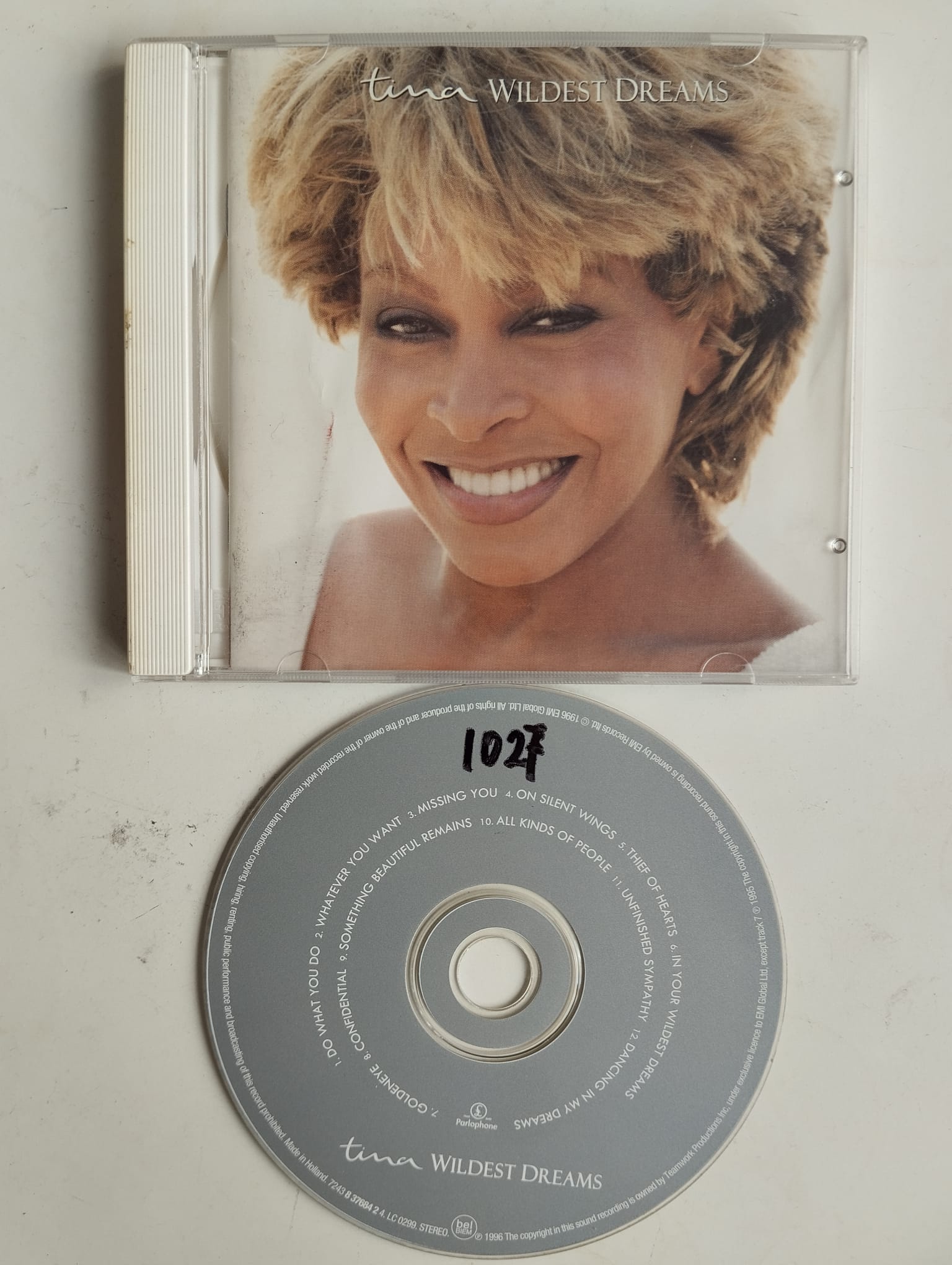 Tina Turner – Wildest Dreams - 1996 Avrupa Basım 2. El CD Albüm