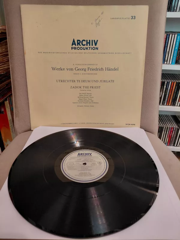 Händel – Zadok, The Priest(Şampiyonlar Ligi Müziği) – 1958 Almanya Basım Plak - LP Albüm-2.el