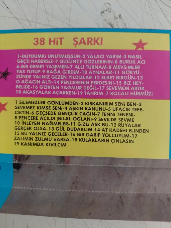 Sevda Şarkıları  – Anılardan Silinmeyenler  - 1990 Türkiye Basım  Kaset Albüm-2.el