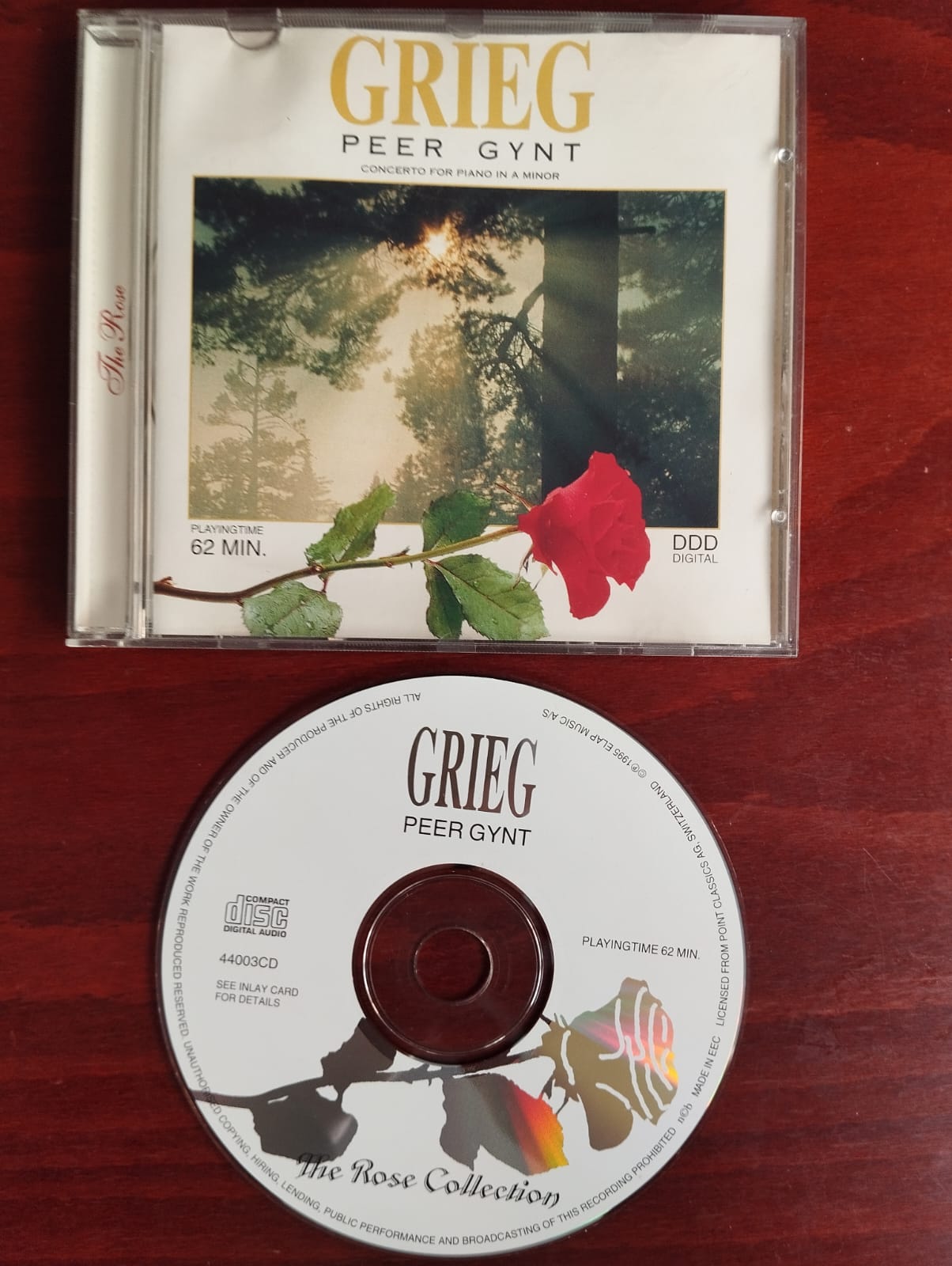Grieg – Peer Gynt - Concerto For Piano In A Minor - 1995 Avrupa Basım - 2. El CD Albüm