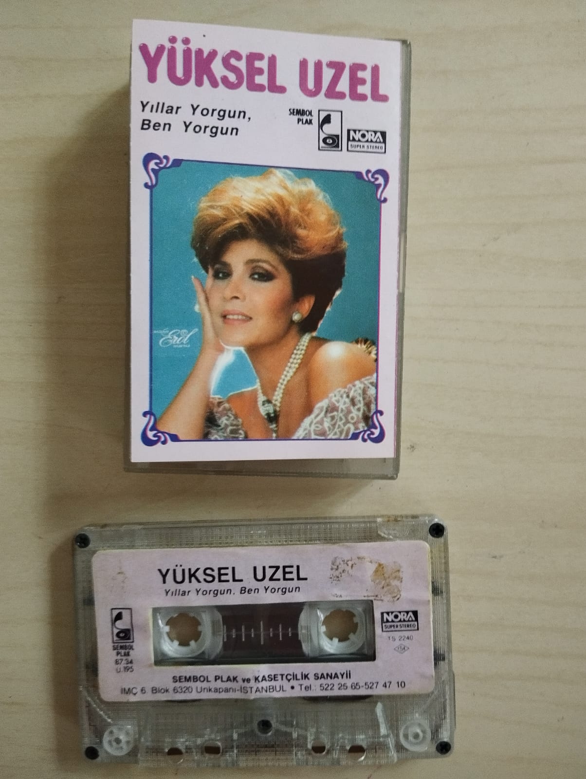 YÜKSEL UZEL - Yıllar Yorgun Ben Yorgun - 1991 Türkiye Basım Kaset Albüm-2.el