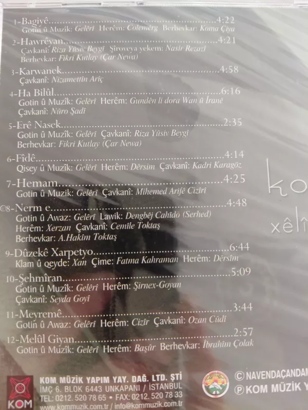 KOMA ÇİYA - Xeli  - Türkiye Basım CD Albüm ( Açılmamış Ambalajında)