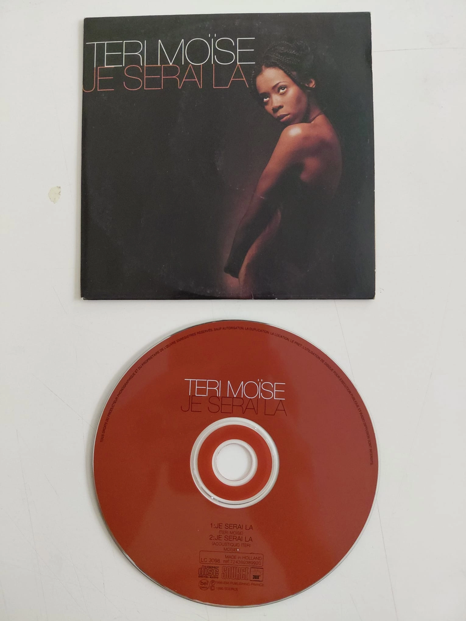 Teri Moïse – Je Serai Là - 1996  Fransa Basım - CD Single-2.el