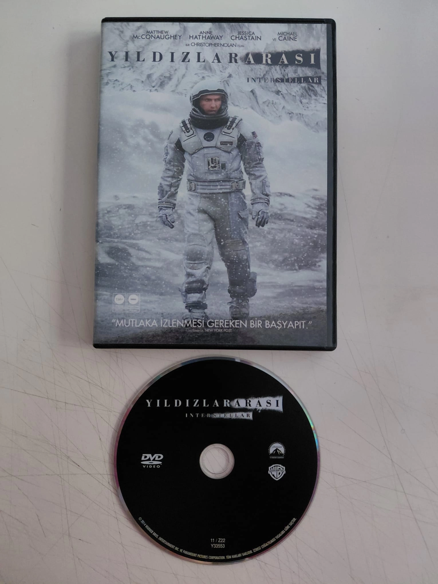 INTERSTELLAR / Yıldızlararası -  Yön: Christopher Nolan -  DVD Film-2.el