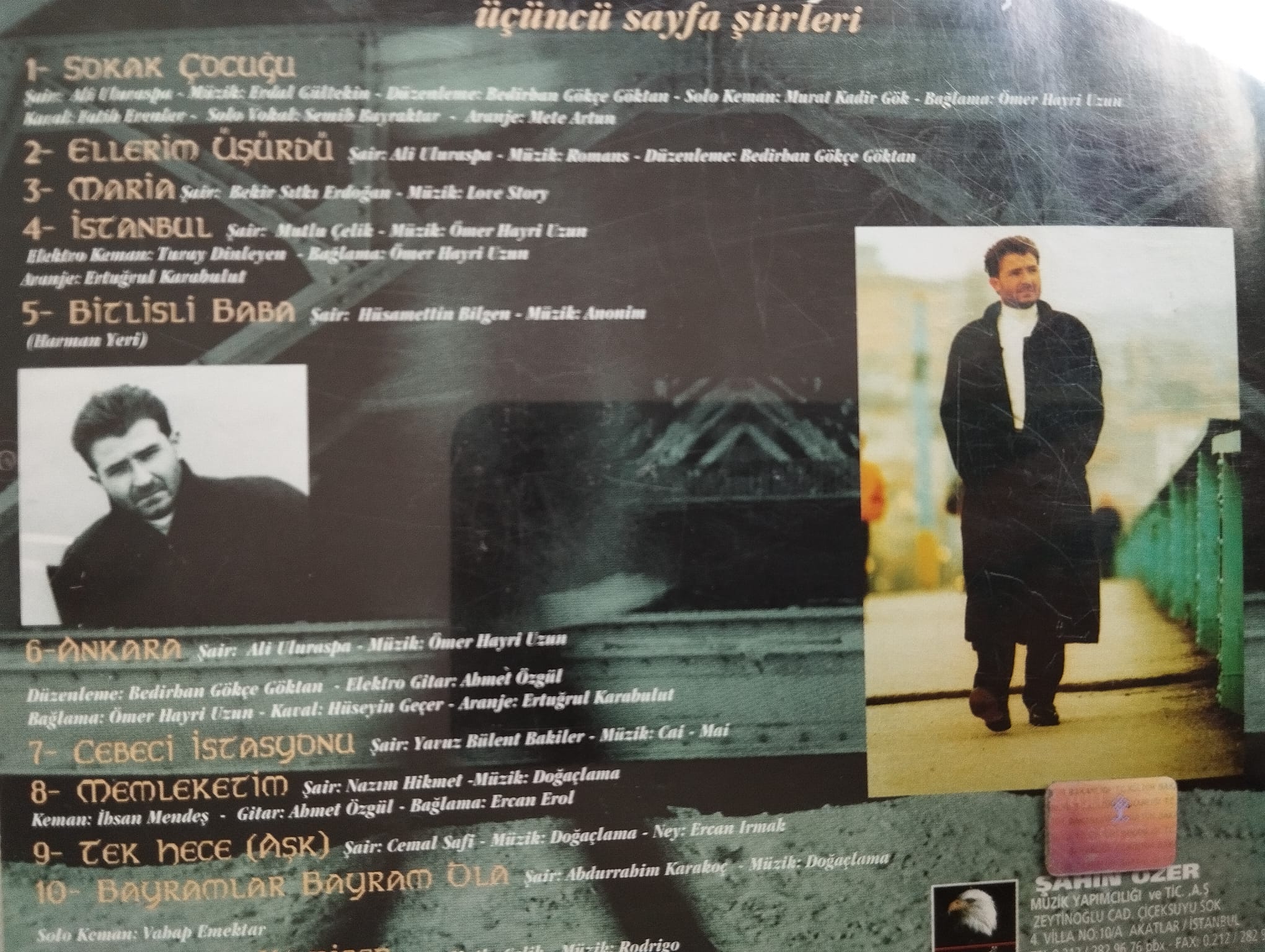 Bedirhan Gökçe - üçüncü sayfa şiirleri  - Türkiye Basım - 2. El CD Albüm