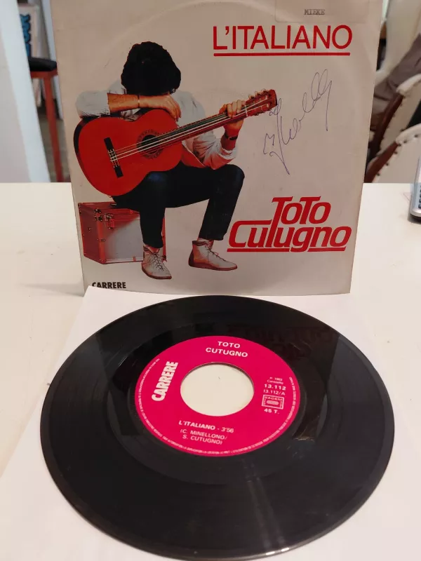 Toto Cutugno – L’Italiano  - 1983 Fransa Basım 45lik Plak-2.el