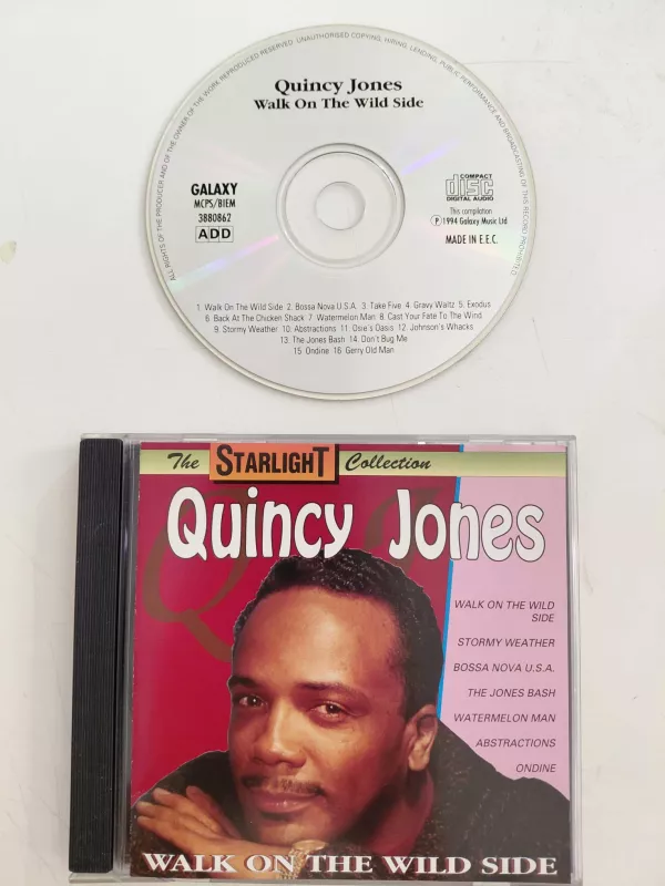 Quincy Jones – Walk On The Wild Side – 1994 Avrupa Basım - CD Albüm-2.el