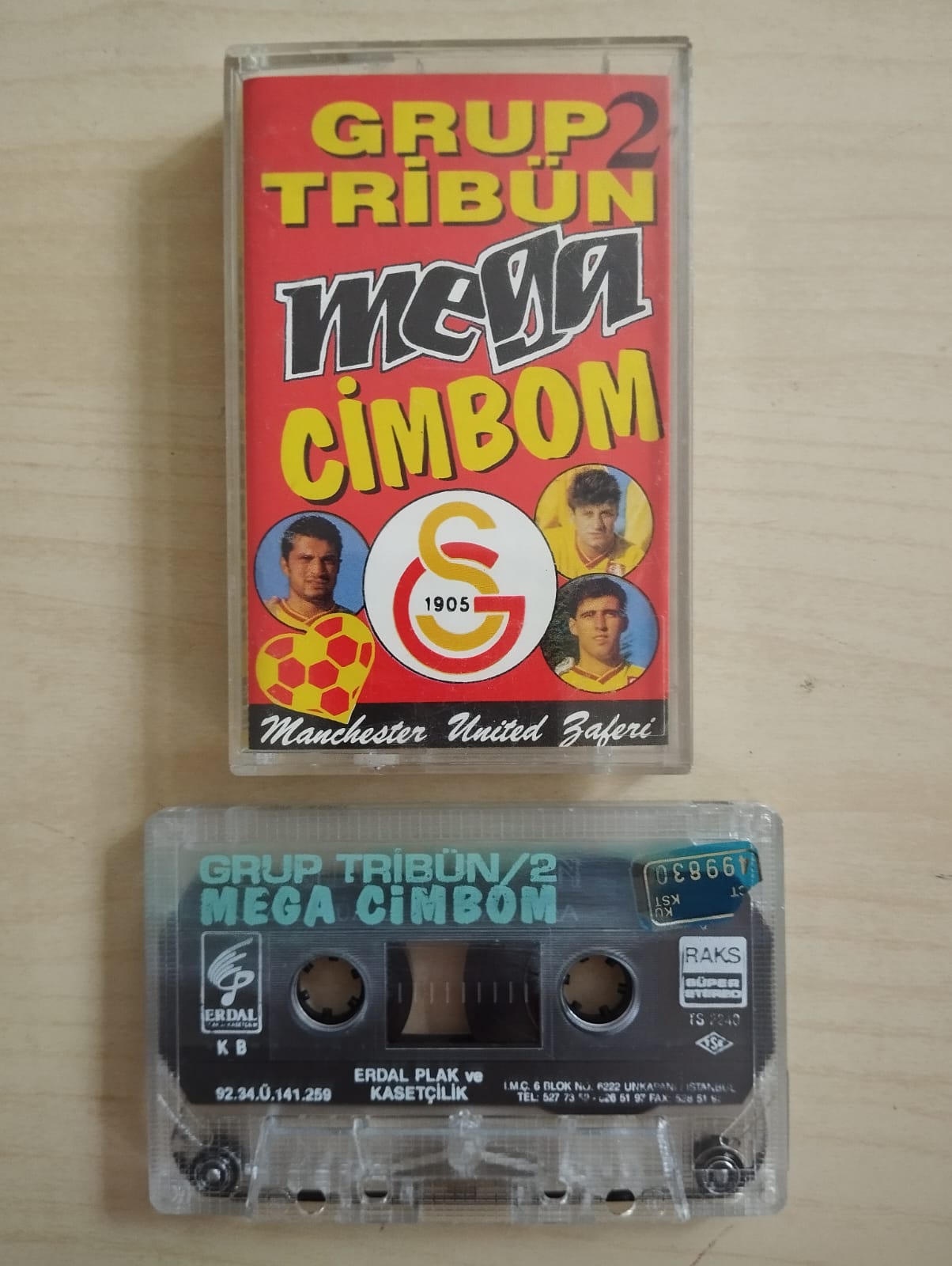 Grup Tribün Mega Cimbom -  Manchester United Zaferi - 1992 Türkiye Basım Kaset Albüm-2.EL