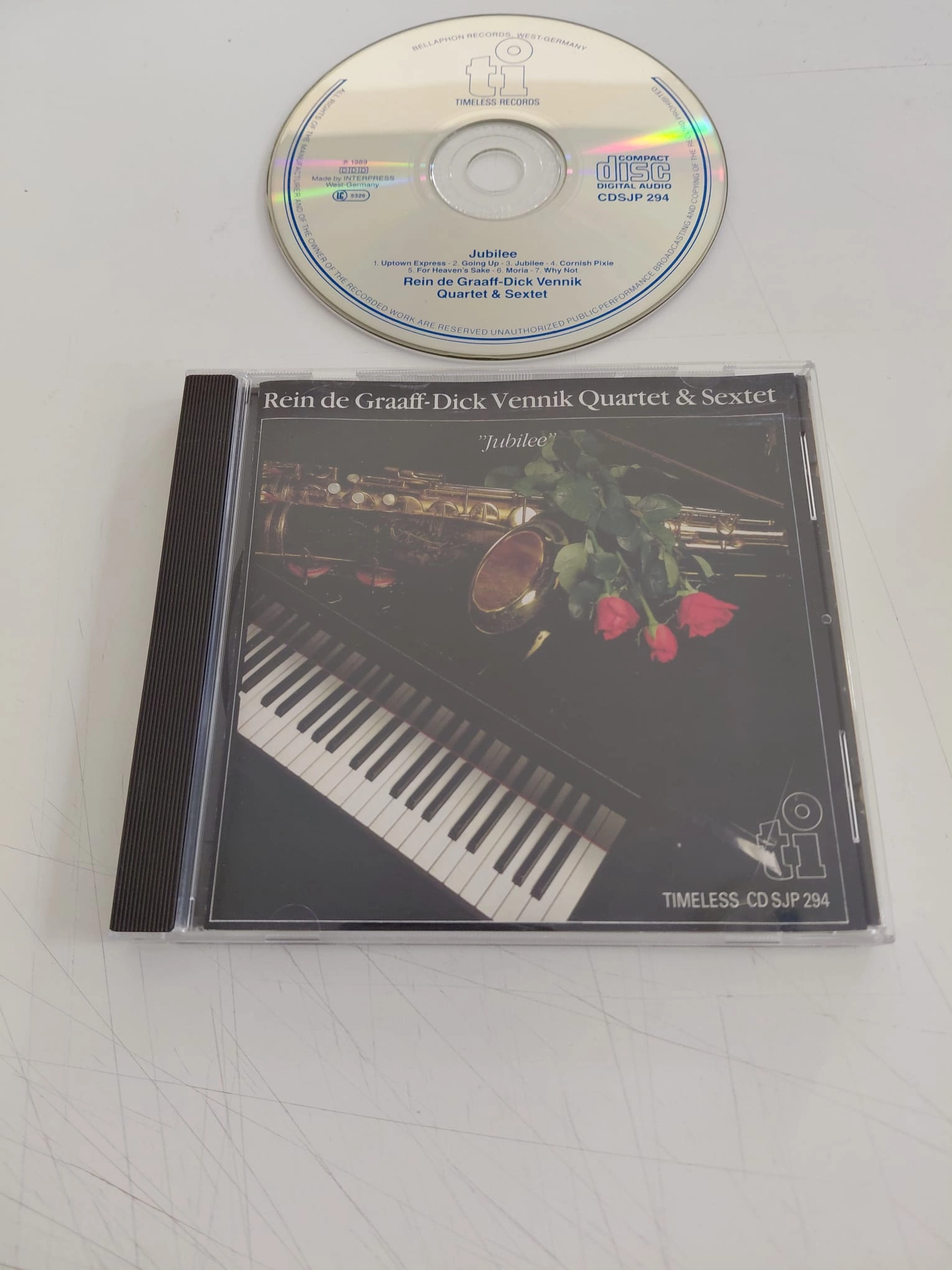 Rein De Graaff / Dick Vennik  Quartet/ Sextet – Jubilee – 1989 Hollanda Basım - CD Albüm-2.el