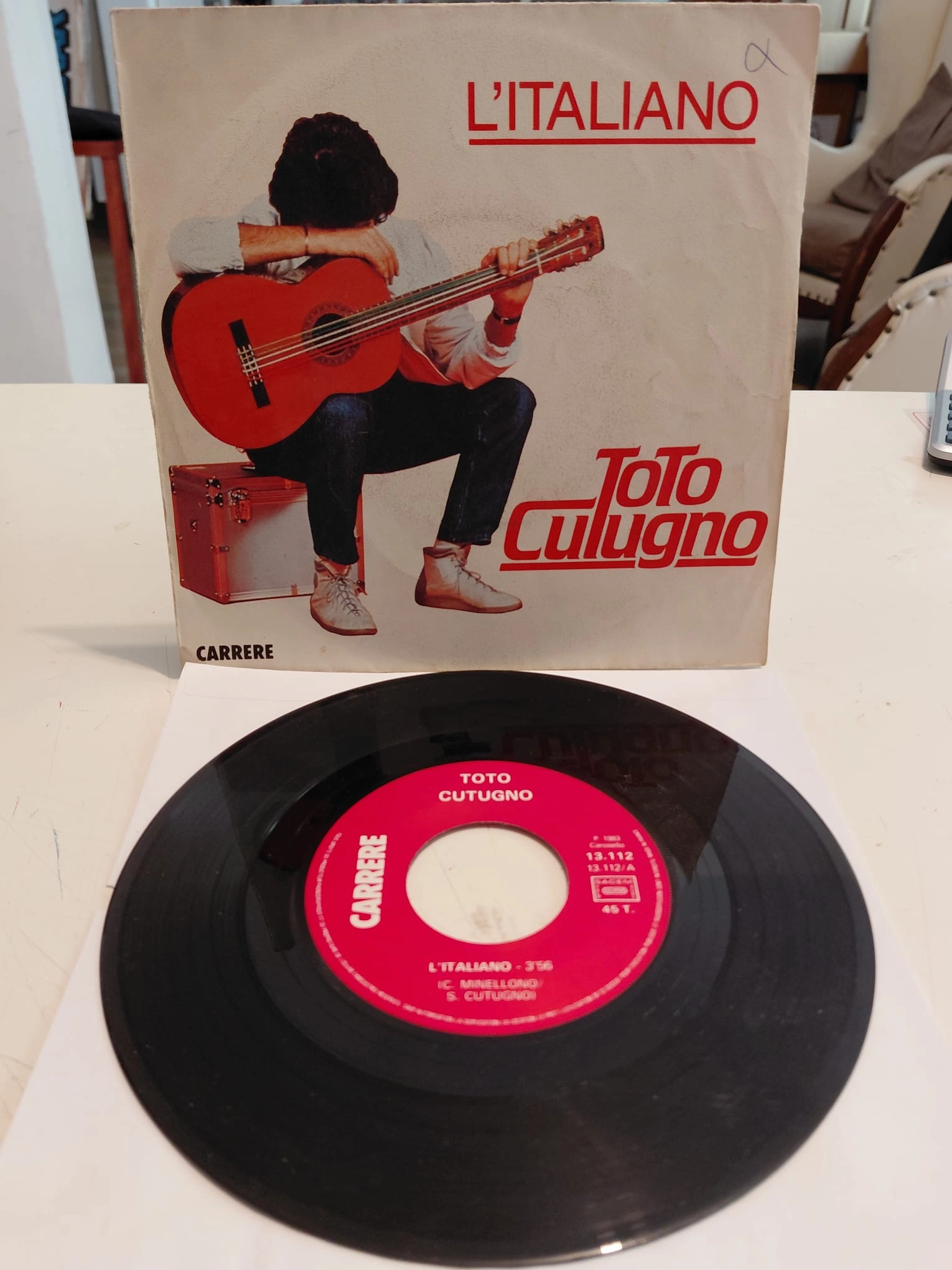 Toto Cutugno – L’Italiano  - 1983 Fransa Basım 45lik Plak-2.el