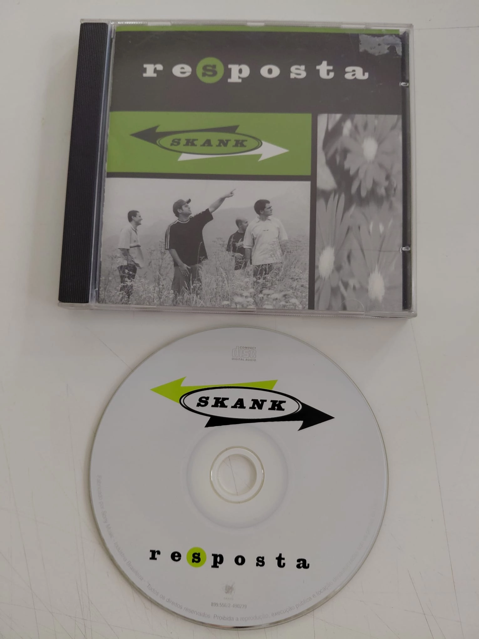 Skank  – Resposta – 1998  Brezilya Basım - CD  Single, Promo-2.el
