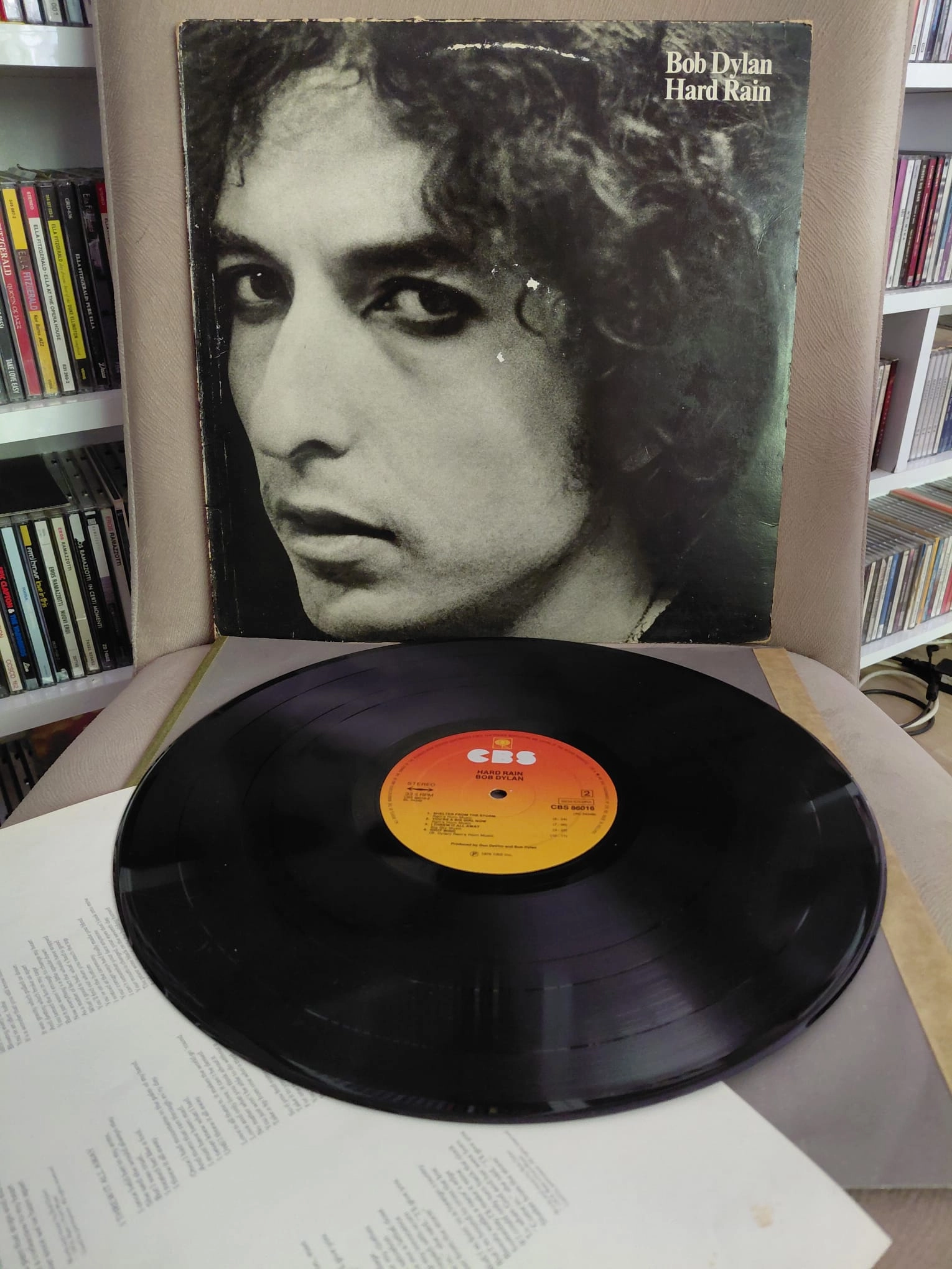 Bob Dylan – Hard Rain - 1976 Hollanda Basım Albüm - LP Plak-2.el