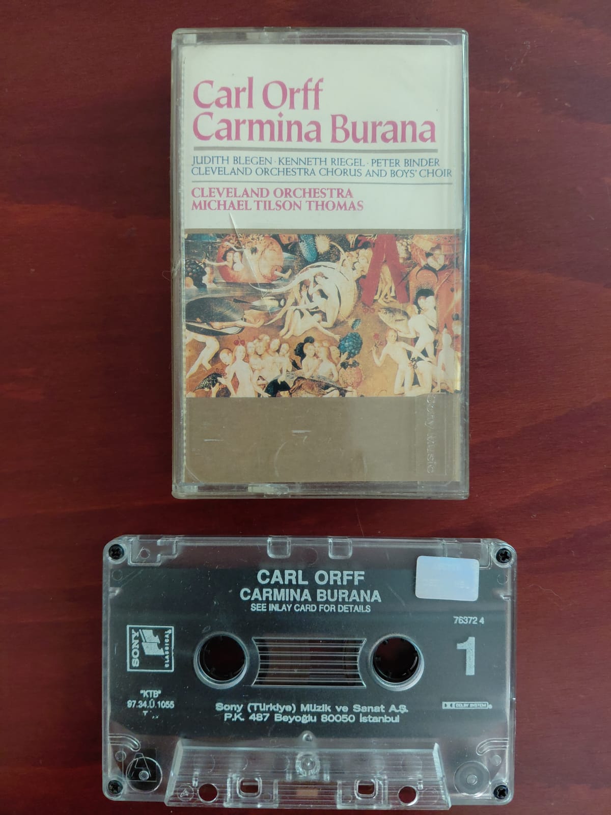 Carmina Burana &Carl Orff - 1997 Türkiye Basım Kaset-2.el