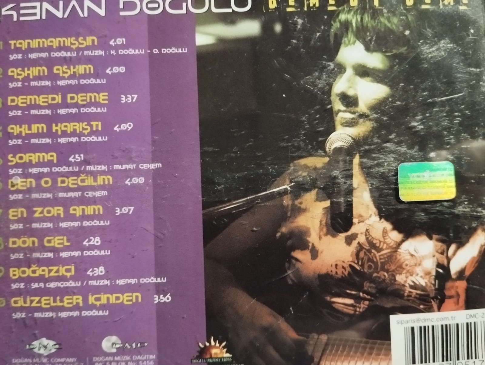 Kenan Doğulu – Demedi Deme - 2003 Türkiye Basım 2. El CD Albüm