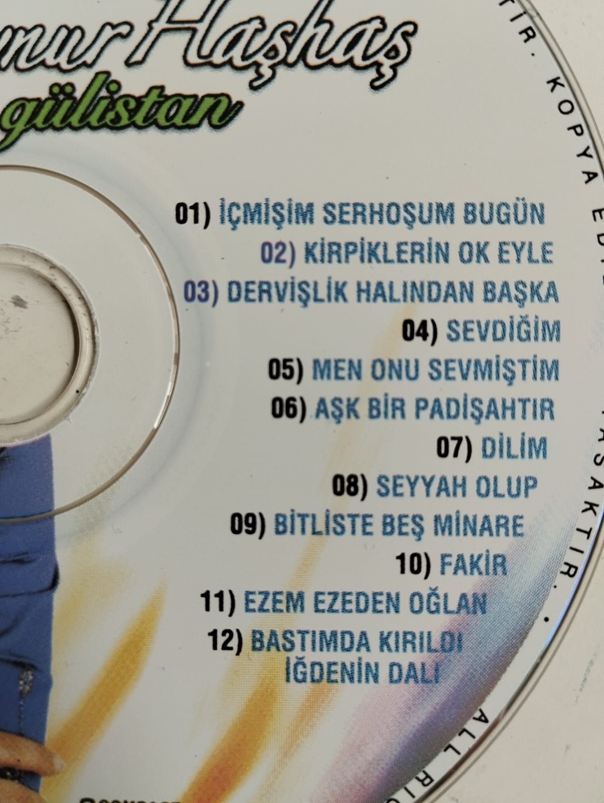 Aynur Haşhaş / Gülistan - Türkiye Basım - 2. El CD Albüm