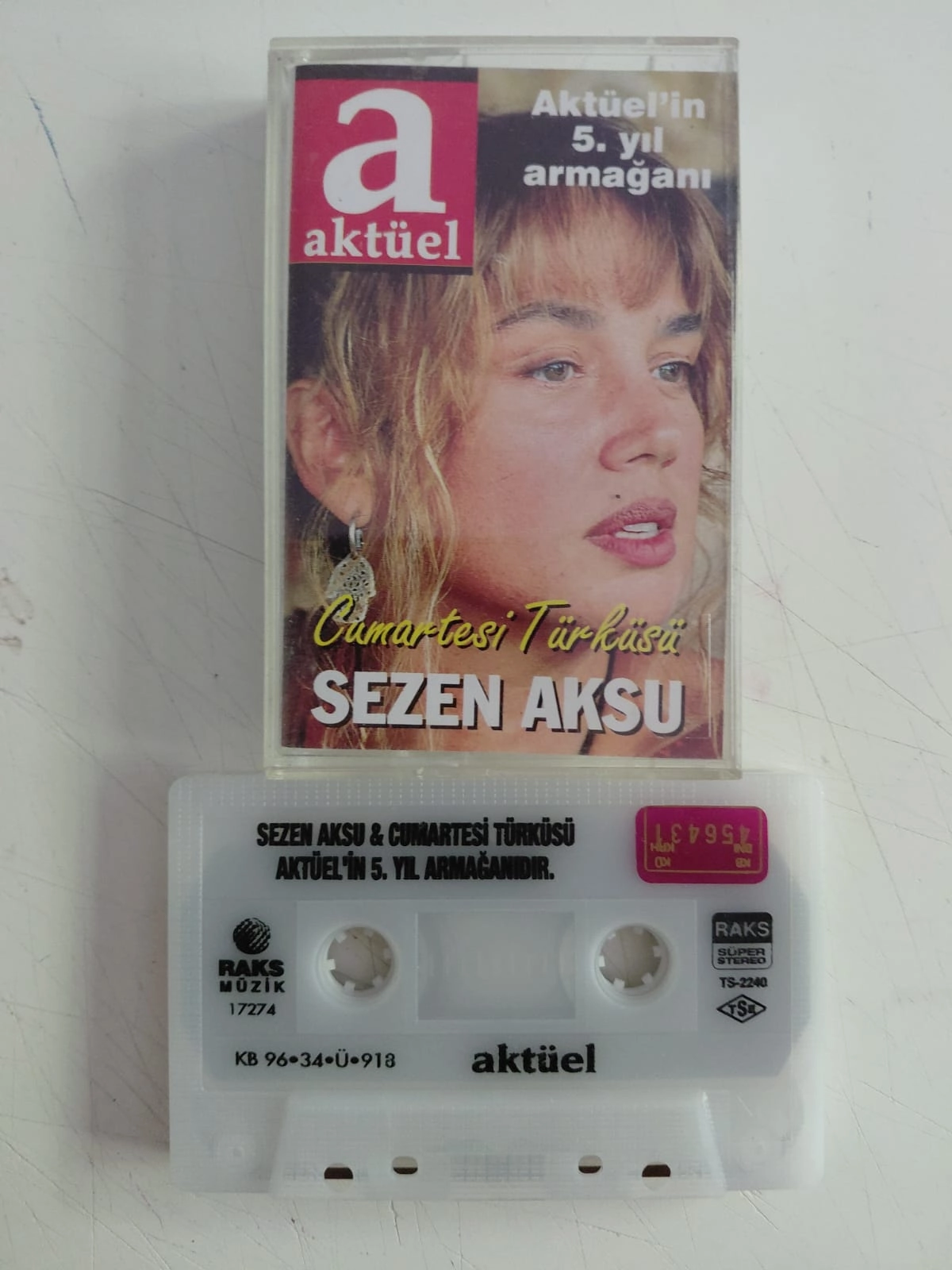 Sezen Aksu – Cumartesi Türküsü  - 1996 Türkiye Basım Kaset Single, Promo-2.el