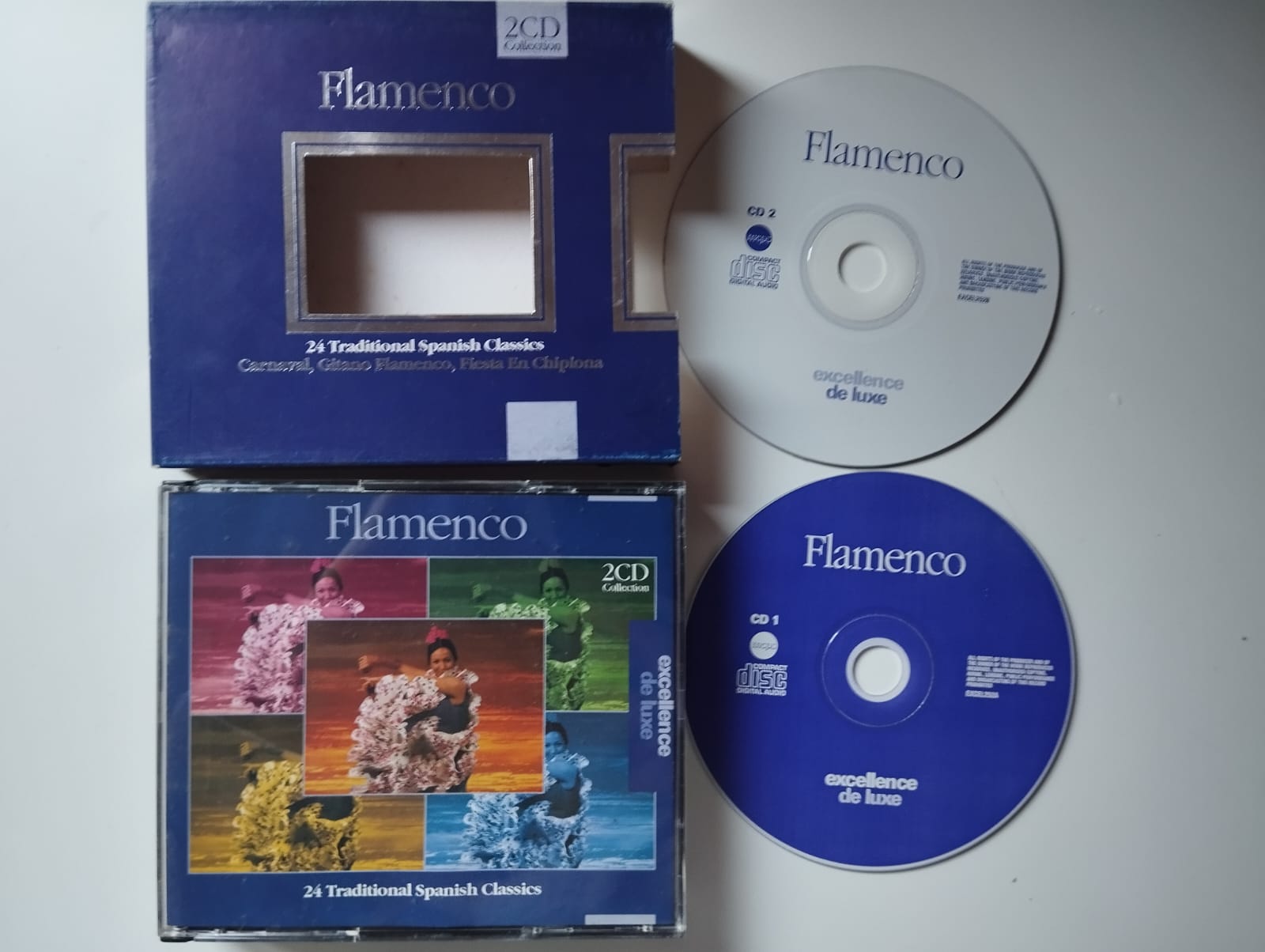 Flamenco - Flamenco 24 Traditional Spanish Classics  -  2001 Avrupa  Basım 2xCD  Albüm-2.El