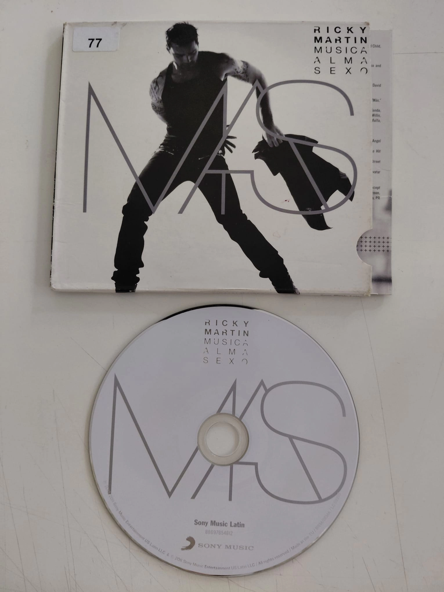 Ricky Martin – Musica + Alma + Sexo – 2011  Avrupa Basım - CD Albüm-2.el