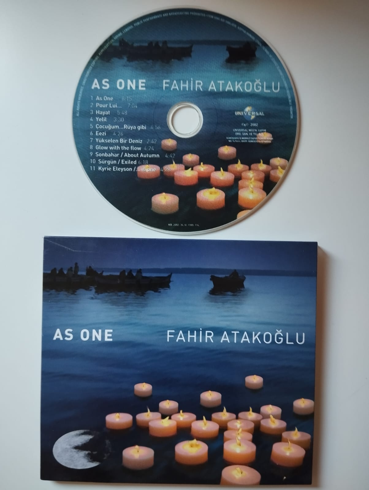Fahir Atakoğlu ‎– As One - Türkiye Basım 2. El CD Albüm