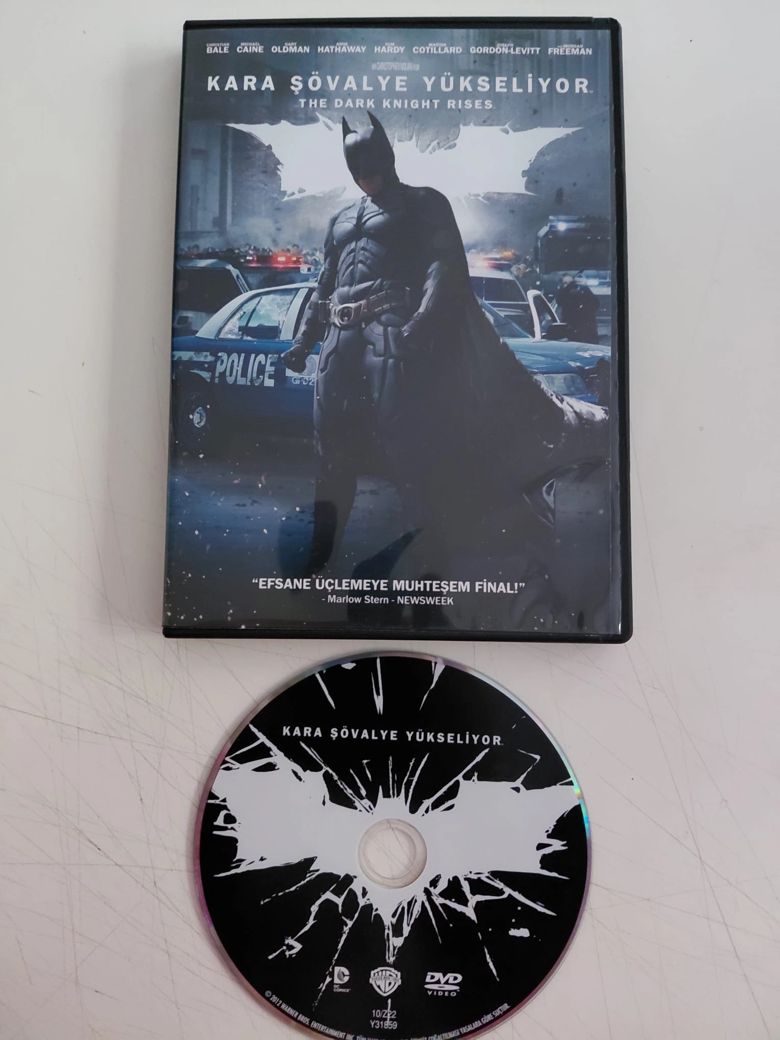 Kara Şövalye Yükseliyor (The Dark Knight Rises)  -  Christian Bale -  DVD Film-2.el
