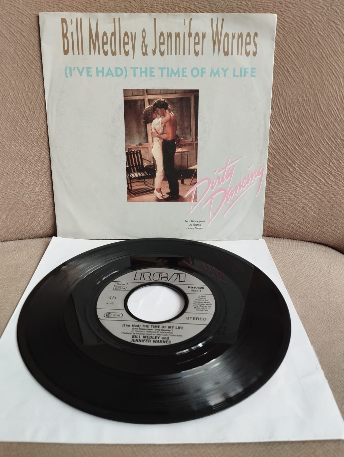 Bill Medley & Jennifer Warnes – (I’ve Had) The Time Of My Life -1987 Almanya Basım 45 lik Plak-2.EL