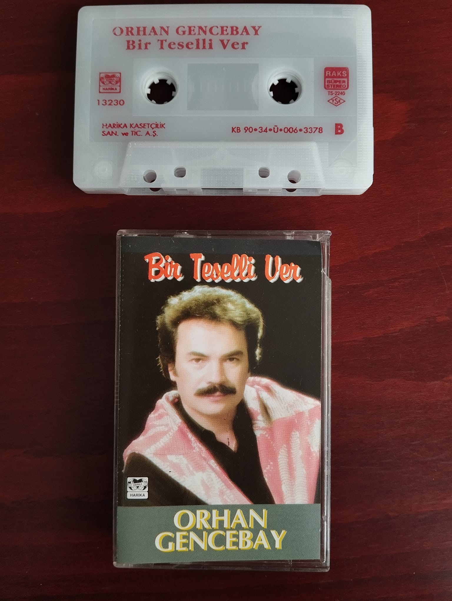 Orhan Gencebay – Bir Teselli Ver - 1990 Türkiye Basım Kaset Albüm/ Harika Kasetçilik-2.el