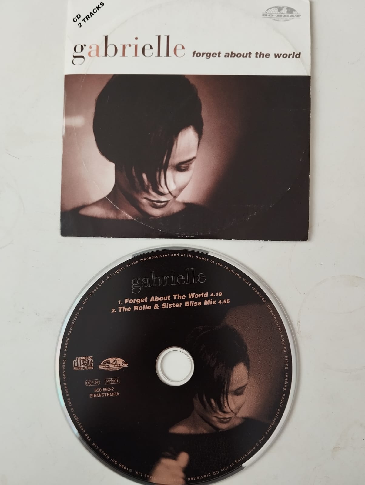 Gabrielle – Forget About The World - 1996 Avrupa Basım CD, Single - 2.El