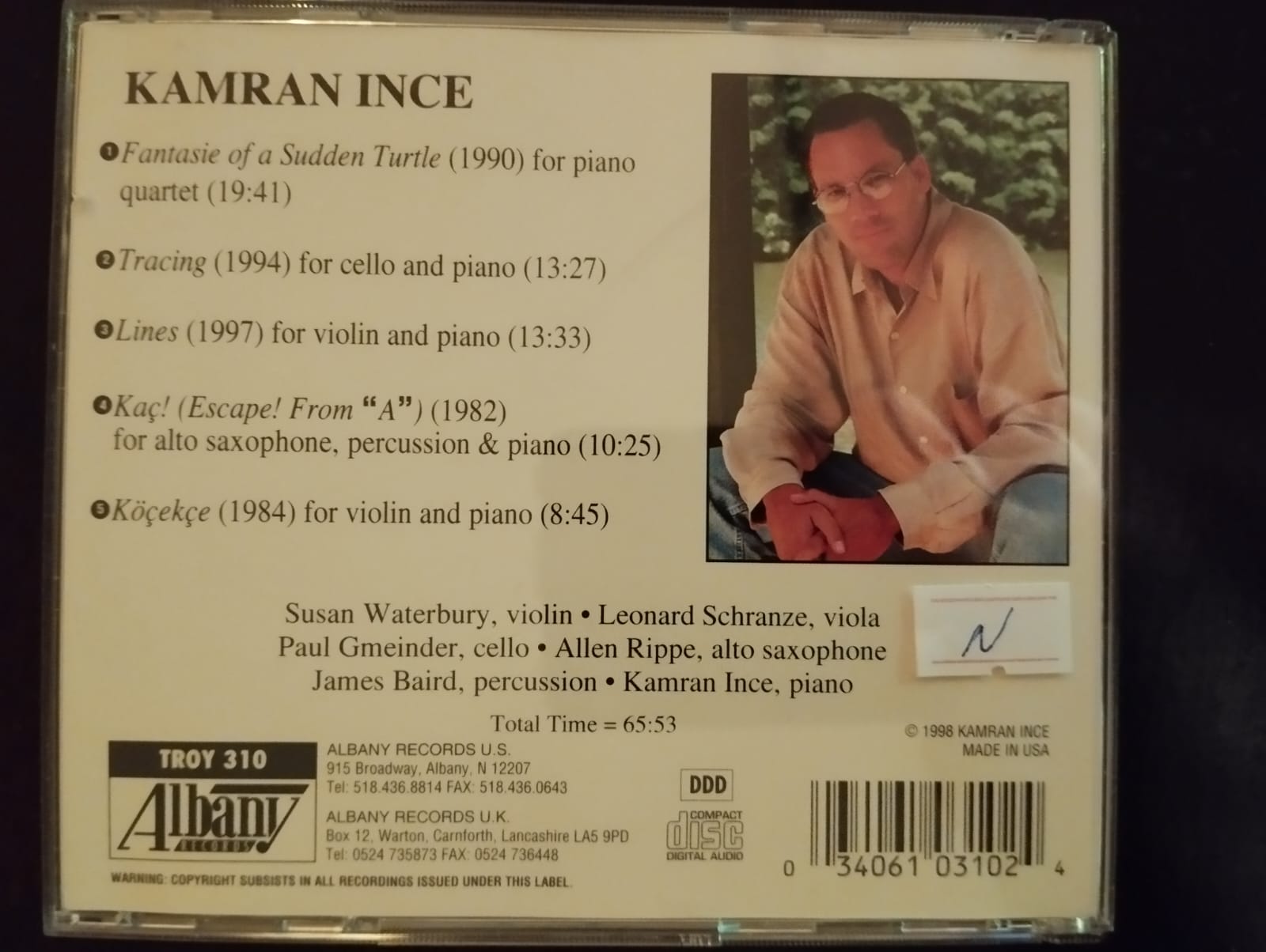 Kamran İnce & Friends -  Türkiye Basım 2. El CD Albüm