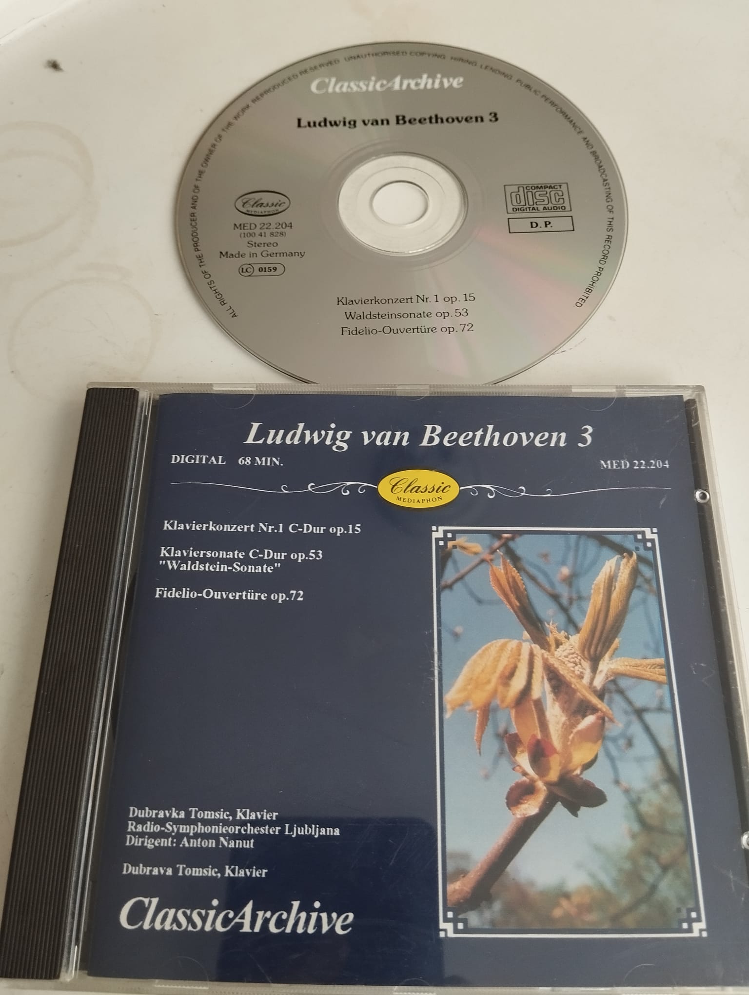 Ludwig van Beethoven 3 - 1989  Almanya Basım - 2. El CD Albüm