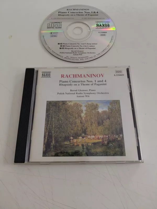 Rachmaninov  –  Piano Concertos Nos. 1 And 4 / Rhapsody On A Theme Of Paganini  –  CD Albüm-2.el