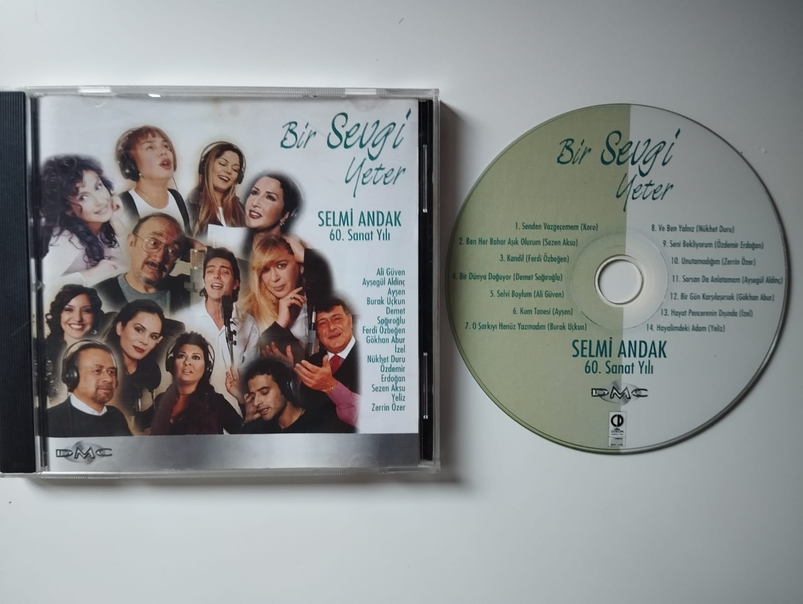 Bir Sevgi Yeter (Selmi Andak 60. Sanat Yılı) - 2000 Türkiye Basım CD Albüm -2.El