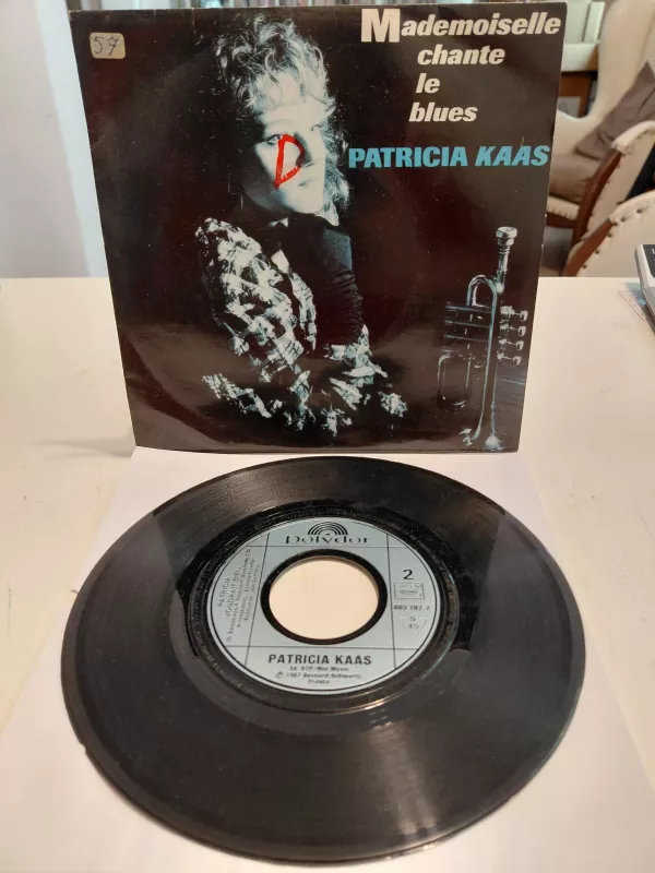 Patricia Kaas – Mademoiselle Chante Le Blues - 1987 Fransa Basım 45lik Plak-2.el