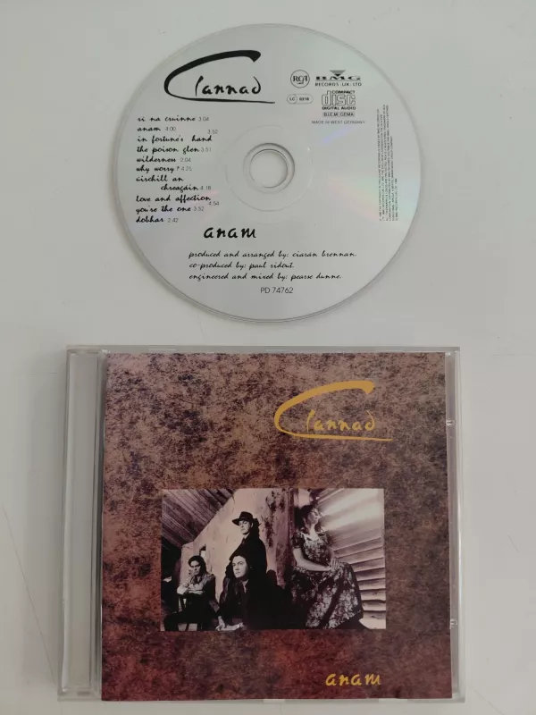 Clannad  –  Anam  - 1990  Avrupa Basım - CD Albüm-2.el