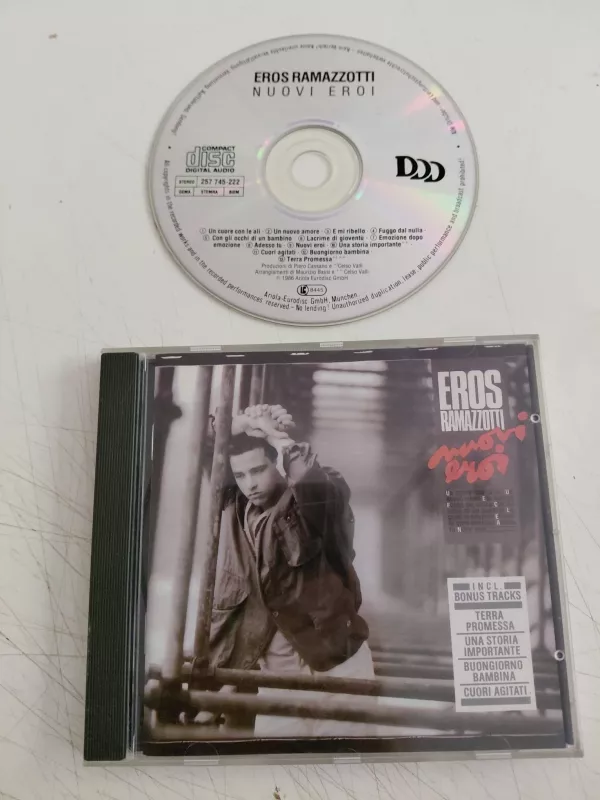 Eros Ramazzotti – Nuovi Eroi - Avrupa Basım CD Albüm-2.el