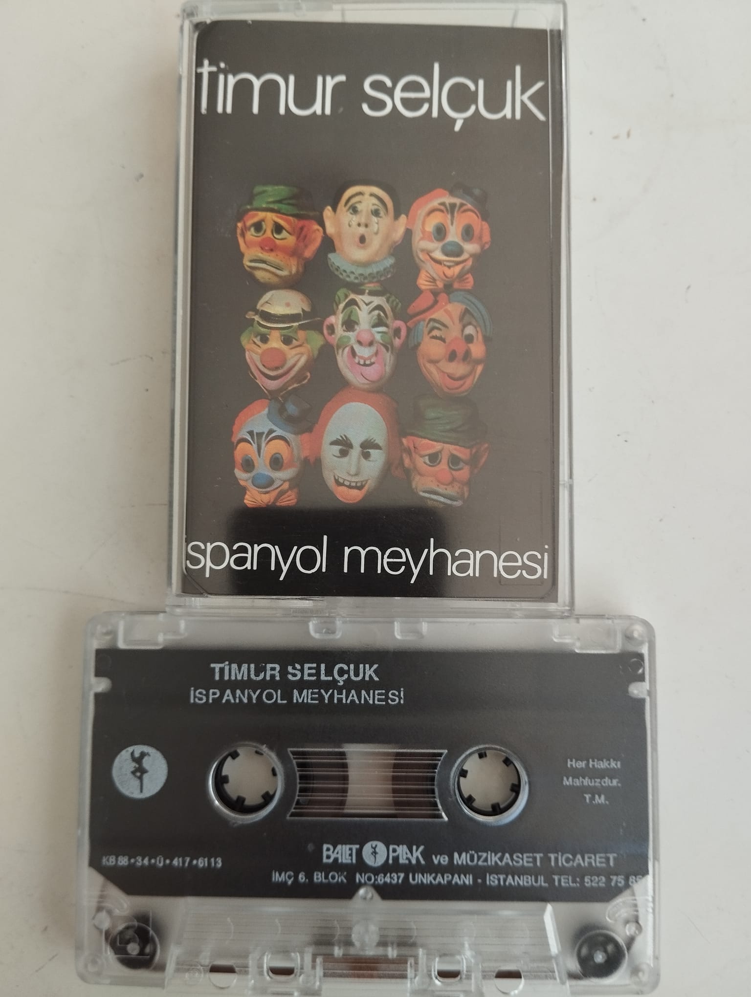 Timur Selçuk – İspanyol Meyhanesi - 1988 Türkiye Basım 2. El Kaset Albüm