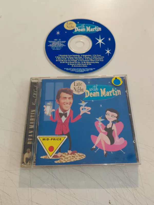 Dean Martin – Late At Night With Dean Martin - 1999 Avrupa Basım CD Albüm-2.el