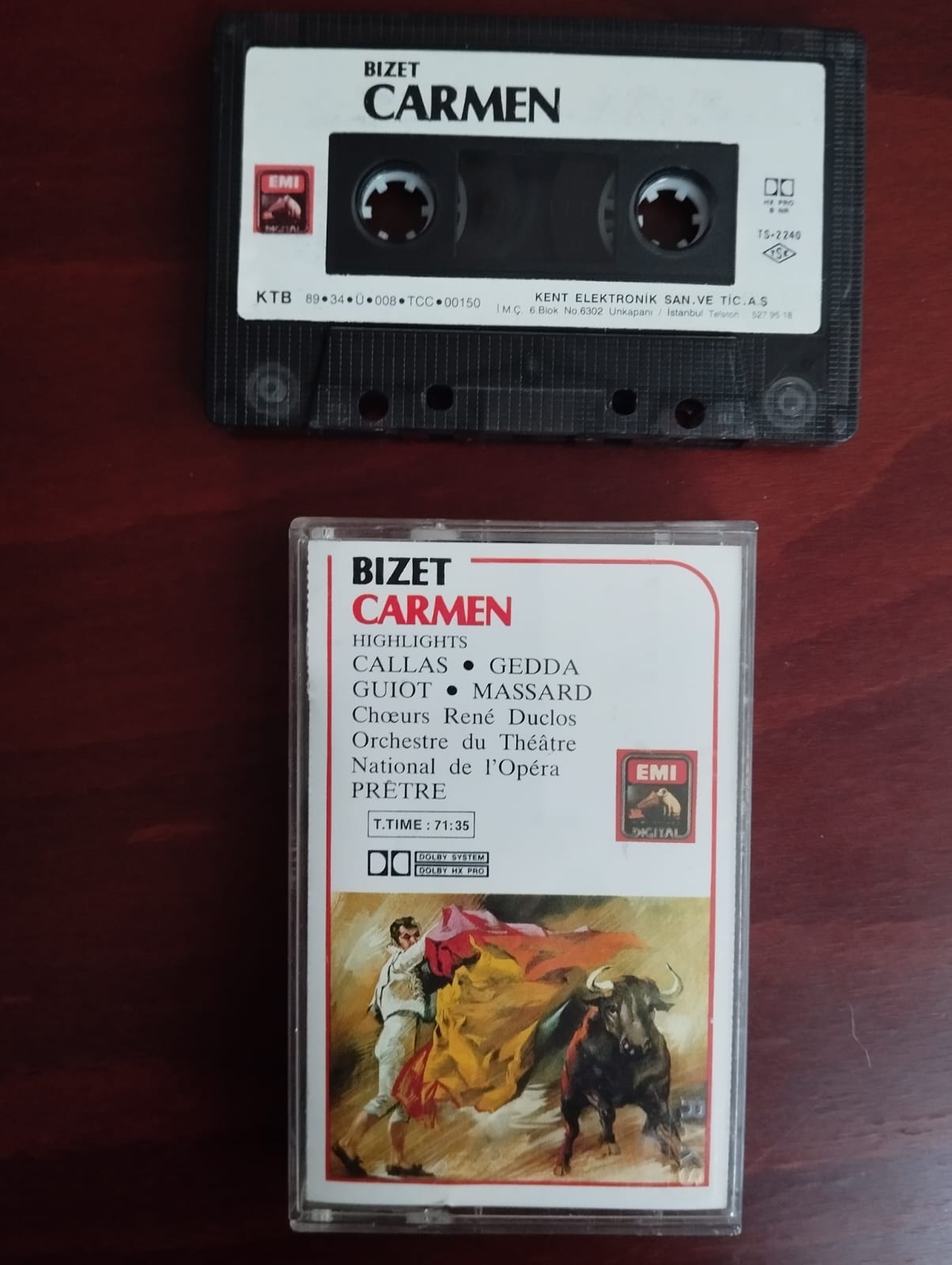 BIZET - CARMEN - 1989 Türkiye Basım 2. El Kaset Albüm