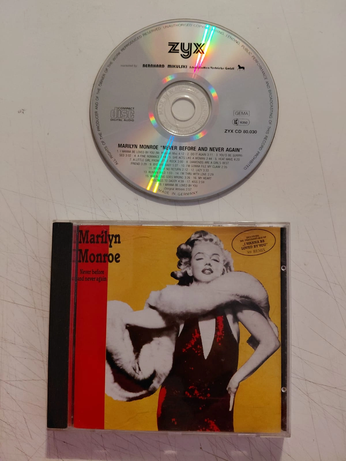 Marilyn Monroe – Never Before And Never Again - 1989 Avrupa Basım CD Albüm-2.el