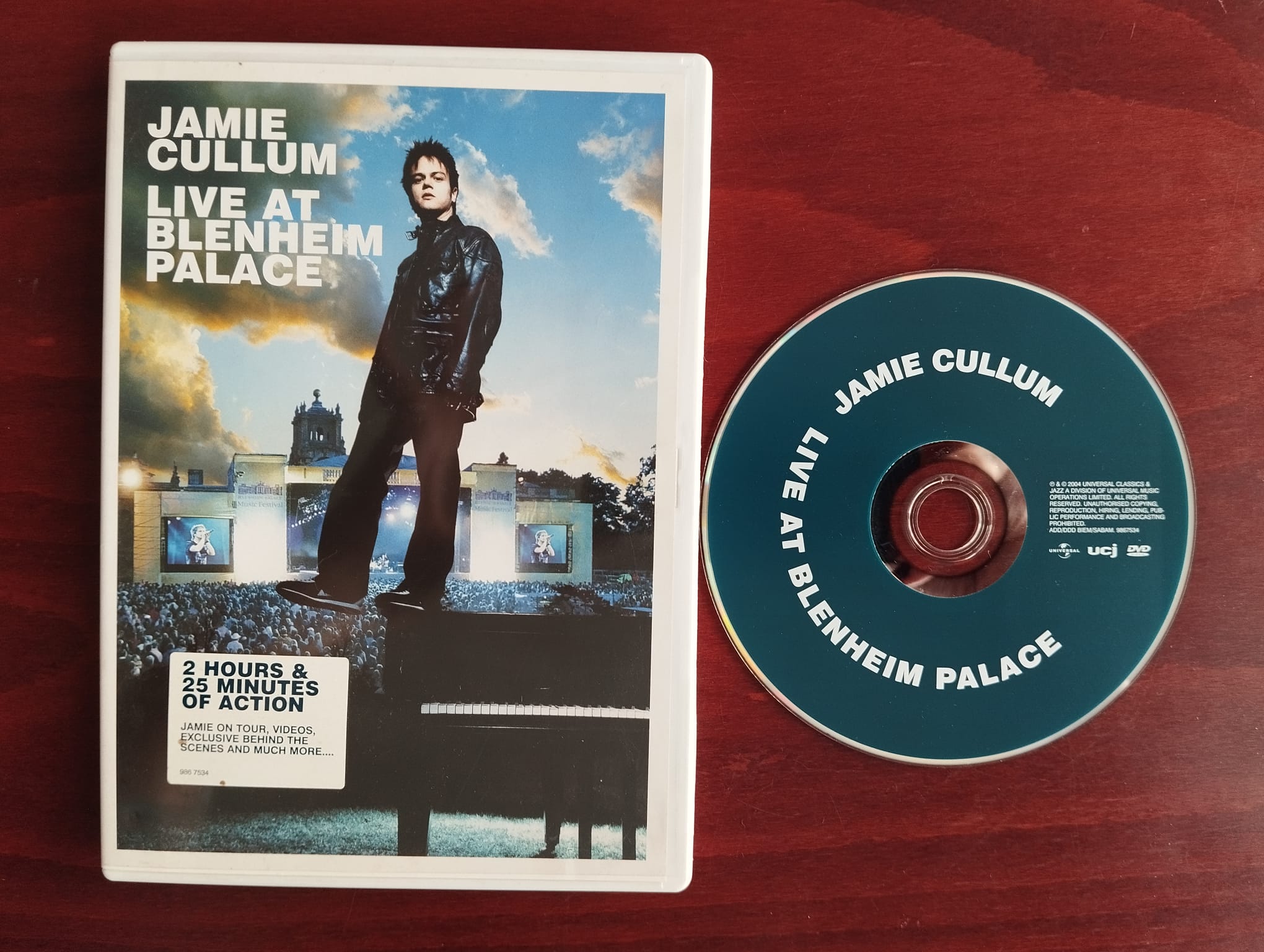 Jamie Cullum – Live At Blenheim Palace - 2004 İngiltere Basım - DVD, DVD-Video, PAL-2.el