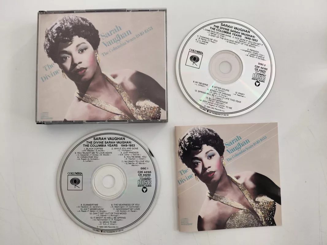Sarah Vaughan – The Divine Sarah Vaughan (1949-1953) – 1999  USA  Basım - 2xCD Albüm-2.el