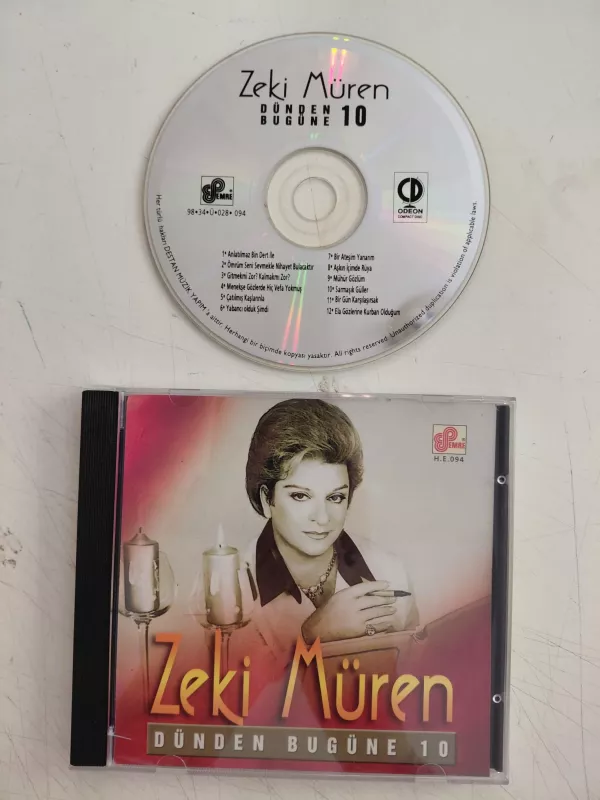 Zeki Müren – Dünden Bugüne 10 - 1998 Türkiye Basım CD Albüm-2.el