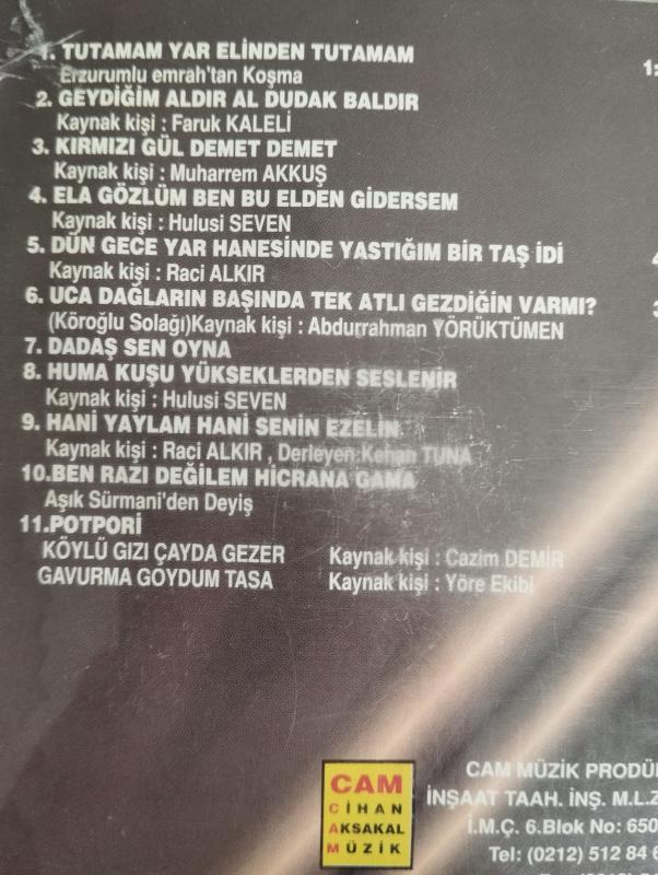 Kenan Tuna / Dadaş Sen Oyna -  Türkiye Basım - 2. El CD Albüm