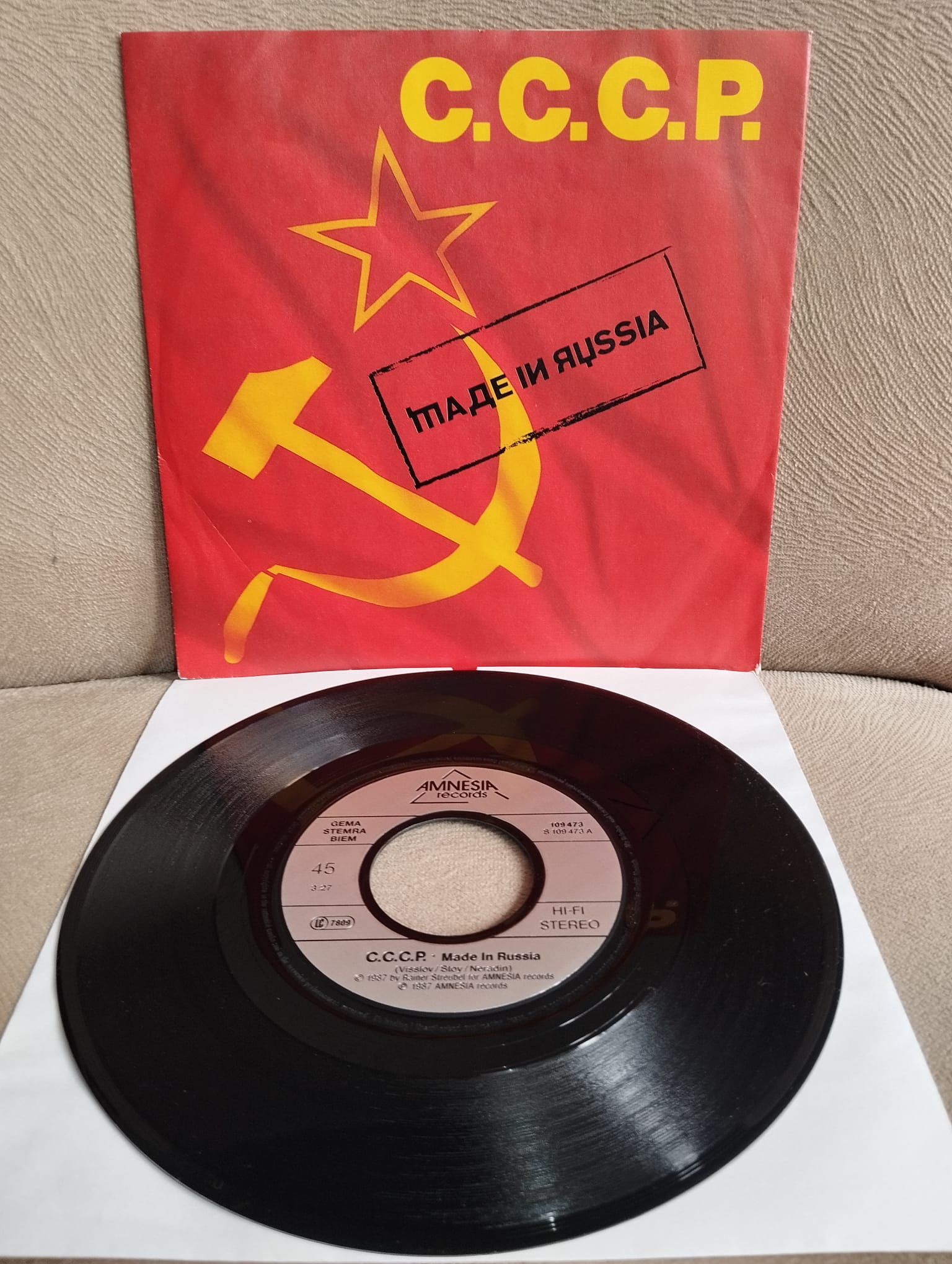 C.C.C.P. - MADE IN RUSSIA - 1981 ALMANYA BASIM 45 LİK PLAK