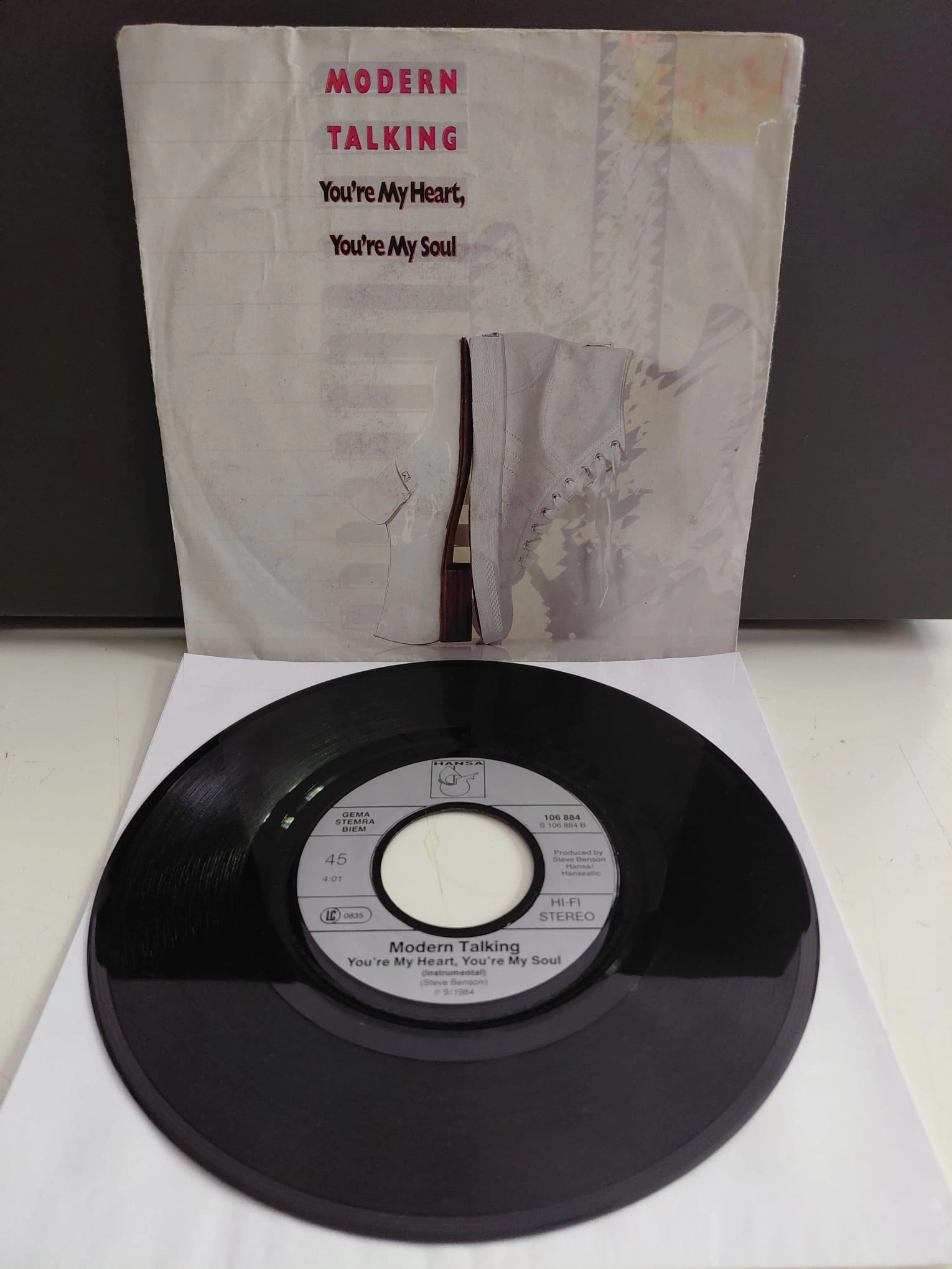 MODERN TALKING - You ’re My Heart You’re My Soul - 1985 Almanya Basım 45lik Plak-2.el