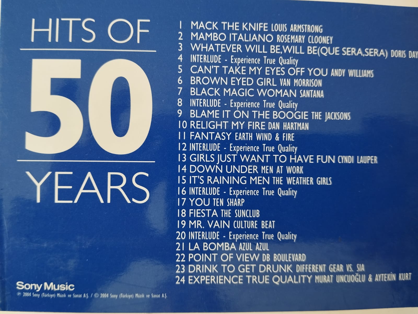Hits of 50 Years - Türkiye Basım CD Albüm - 2.El