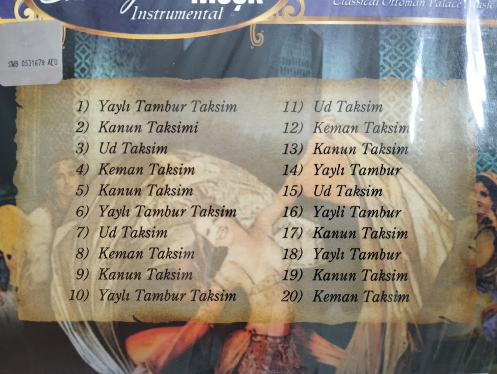 Sarayda Meşk - Peşrevler ve Saz Eserleri  - Türkiye Basım - CD Albüm/Açılmamış Ambalajlı
