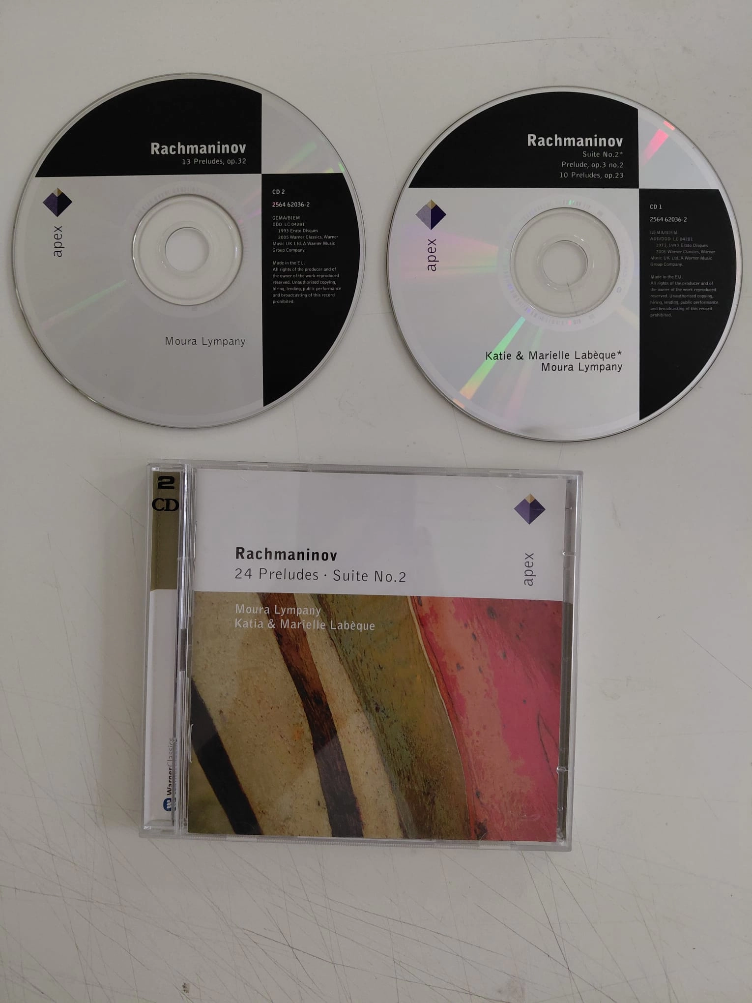 Rachmaninov  – 24 Preludes / Suite No. 2  – 2005 Almanya Basım - 2xCD Albüm-2.el