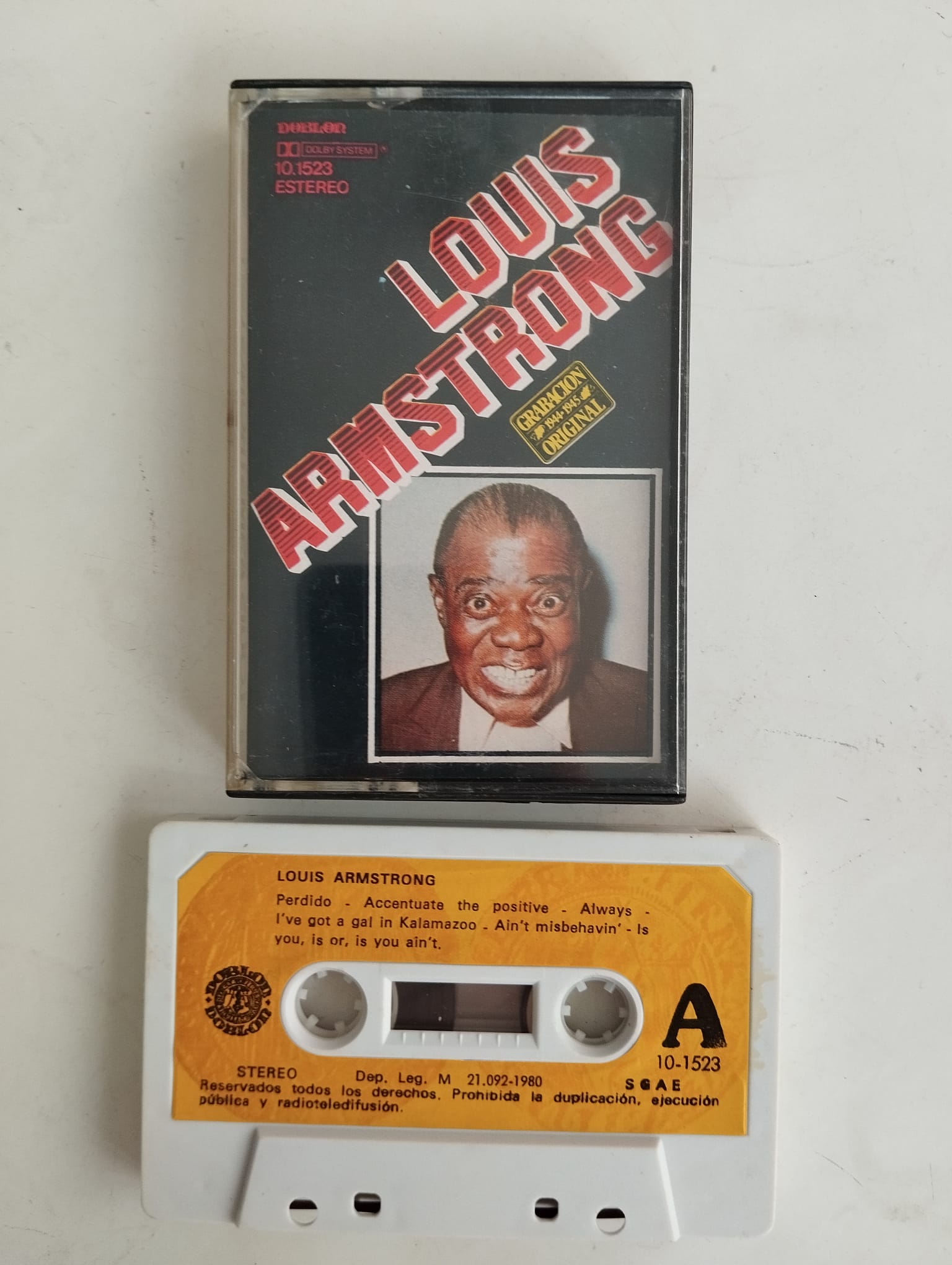 Louis Armstrong And His Orchestra –(1944 - 1945) -  1980 İspanya Basım Kaset Albüm-2.EL