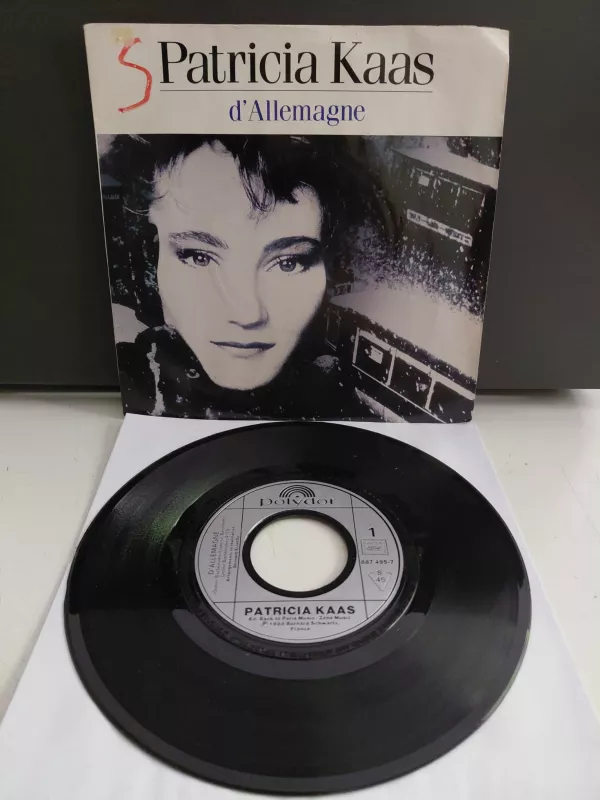 Patricia Kaas –  D’Allemagne - 1988 Fransa Basım 45lik Plak-2.el